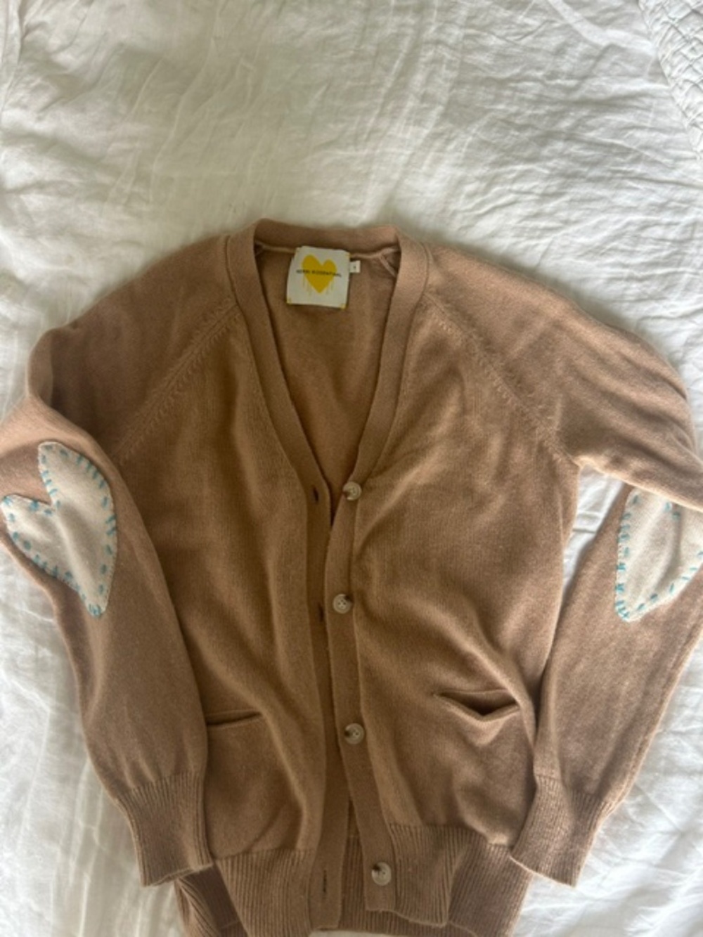 Kerri Rosenthal The Willy Patchwork Cashmere Cardigan